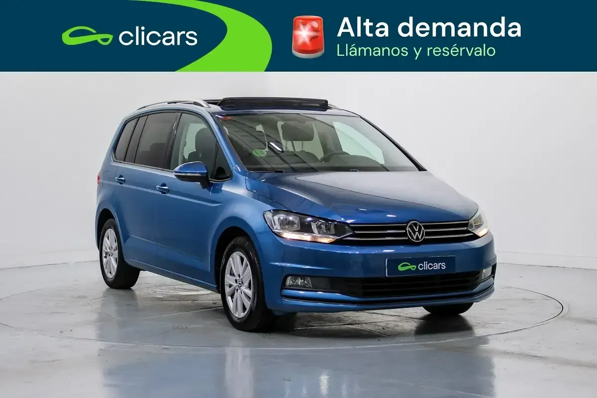 Usado VW Touran Advance 122 CV (89 kW) 2021 Azul Monovolumen