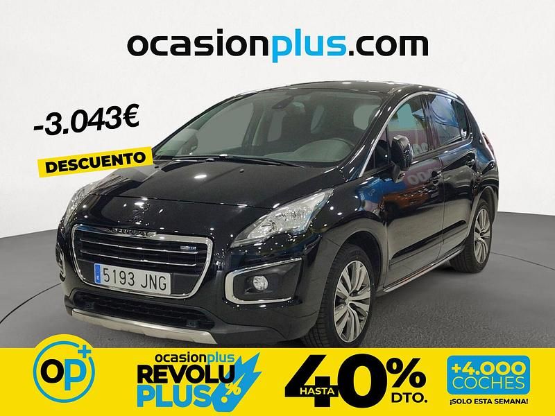 Usado Peugeot 3008 Style 120 CV (88 kW) 2016 Negro Berlina
