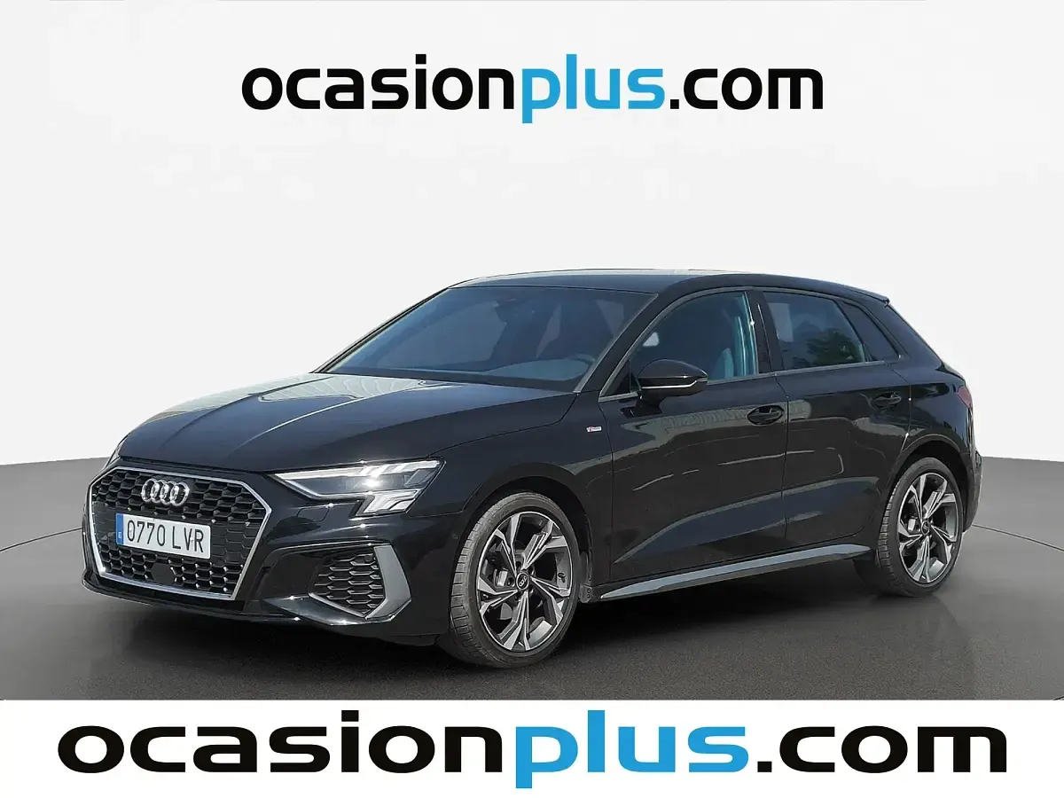 Usado Audi A3 Sportback S-Line 116 CV (85 kW) 2021 Negro Utilitario