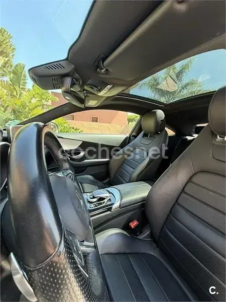 Usado Mercedes C220 AMG line 170 CV (125 kW) 2016 Gris / plata Coupe