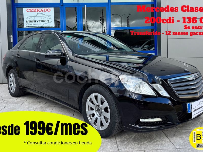 Negro Usado 2013 Mercedes E200 Berlina | 11.999 € (Super precio) - Imagen 1/4