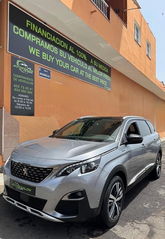 Gris Usado 2020 Peugeot 5008 GT-line Monovolumen | 16.990 € (Precio justo) - Imagen 1/4