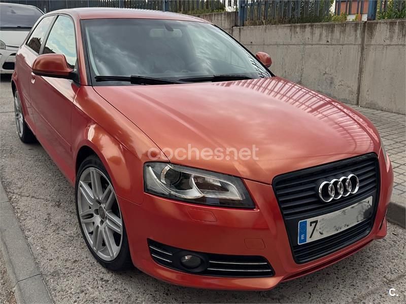 Usado Audi A3 Ambition 125 CV (91 kW) 2009 Naranja Berlina