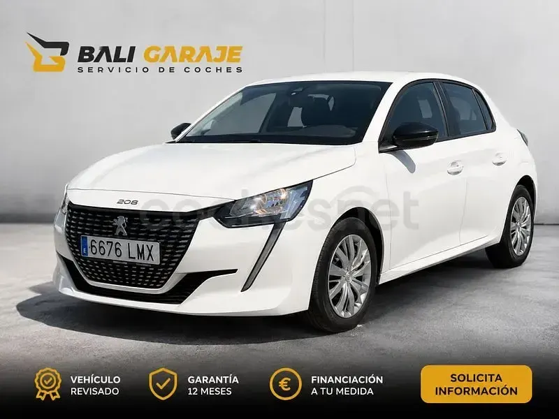 Usado Peugeot 208 Active 100 CV (73 kW) 2022 Blanco Utilitario