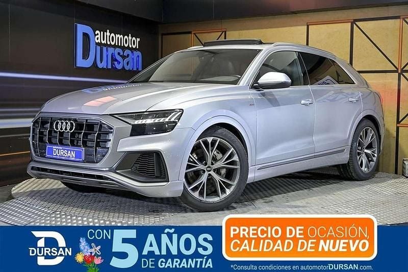 Usado Audi Q8 S-Line 290 CV (213 kW) 2021 Gris SUV