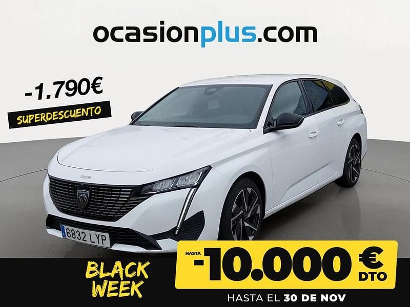 Blanco Usado 2022 Peugeot 308 Allure Familiar | 19.490 € (Precio justo) - Imagen 1/4