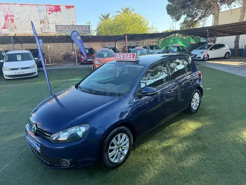Usado VW Golf VI 105 CV (77 kW) 2010 Azul Utilitario