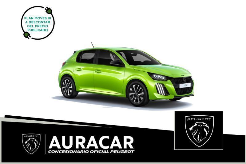 Amarillo Nuevo 2024 Peugeot e-208 Allure Utilitario | 29.570 € (Precio justo) - Imagen 1/4