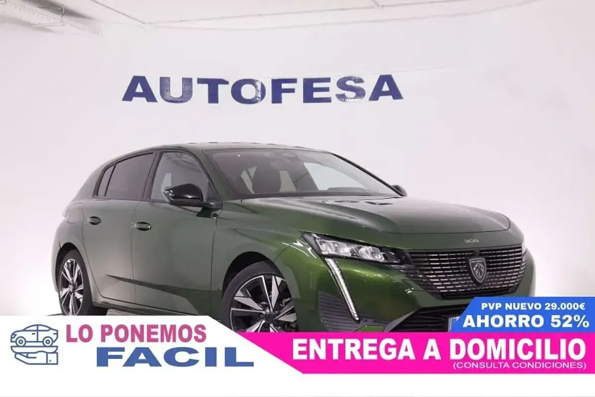 Usado Peugeot 308 Allure 131 CV (96 kW) 2022 Verde Berlina