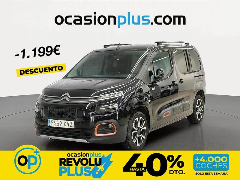 Usado Citroën Berlingo Shine 130 CV (95 kW) 2019 Negro Monovolumen