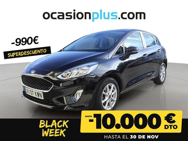 Negro Usado 2019 Ford Fiesta Trend+ Berlina | 10.900 € (Precio justo) - Imagen 1/4
