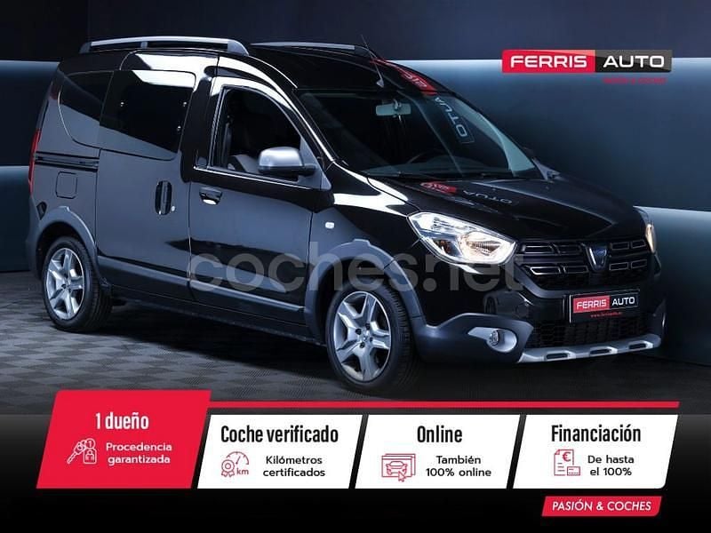 Negro Usado 2020 Dacia Dokker Essentiel Monovolumen | 15.990 € (Caro) - Imagen 1/4