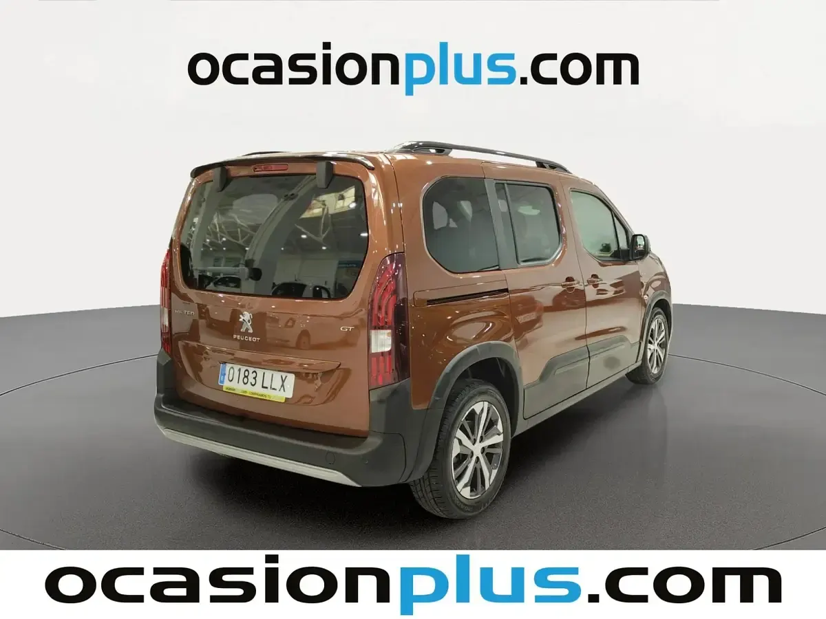 Usado Peugeot Rifter GT 130 CV (95 kW) 2020 Marrón Monovolumen