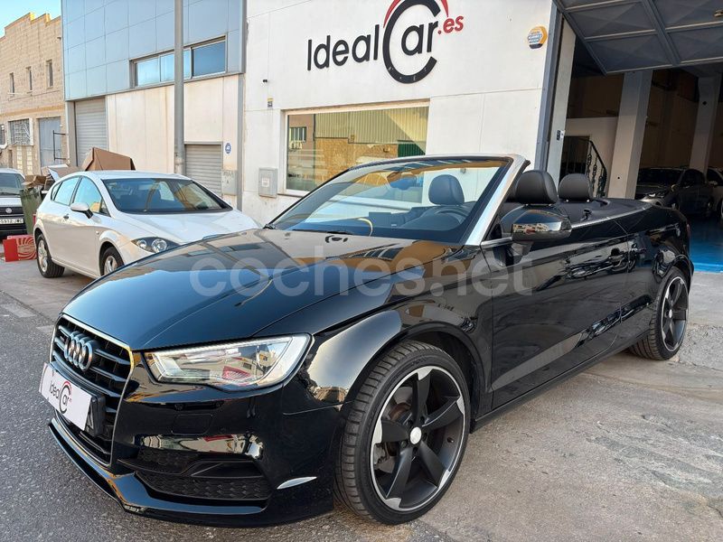 Negro Usado 2016 Audi A3 Cabriolet S-Line Descapotable | 24.990 € (Precio justo) - Imagen 1/4
