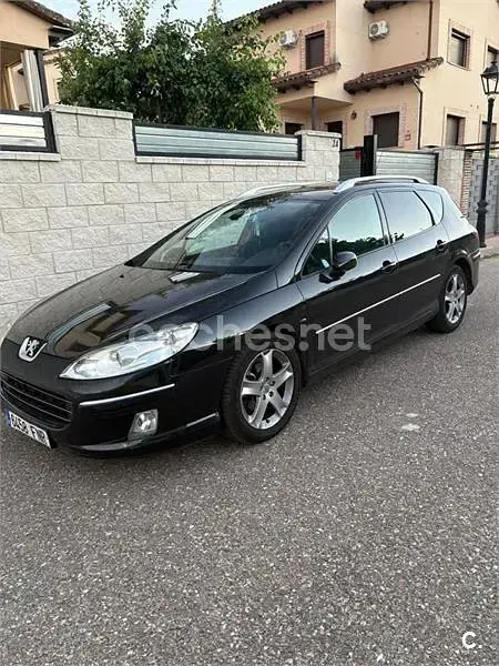 Usado Peugeot 407 Sport 136 CV (100 kW) 2007 Negro Familiar