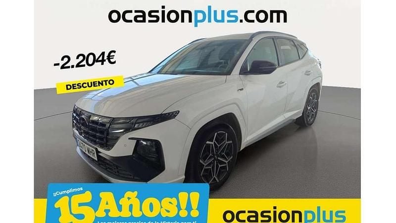 Blanco Usado 2023 Hyundai Tucson N Line SUV | 22.046 € (Precio justo) - Imagen 1/4