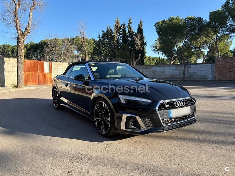 Negro Usado 2020 Audi A5 Cabriolet S-Line Descapotable | 32.000 € (Super precio) - Imagen 1/4