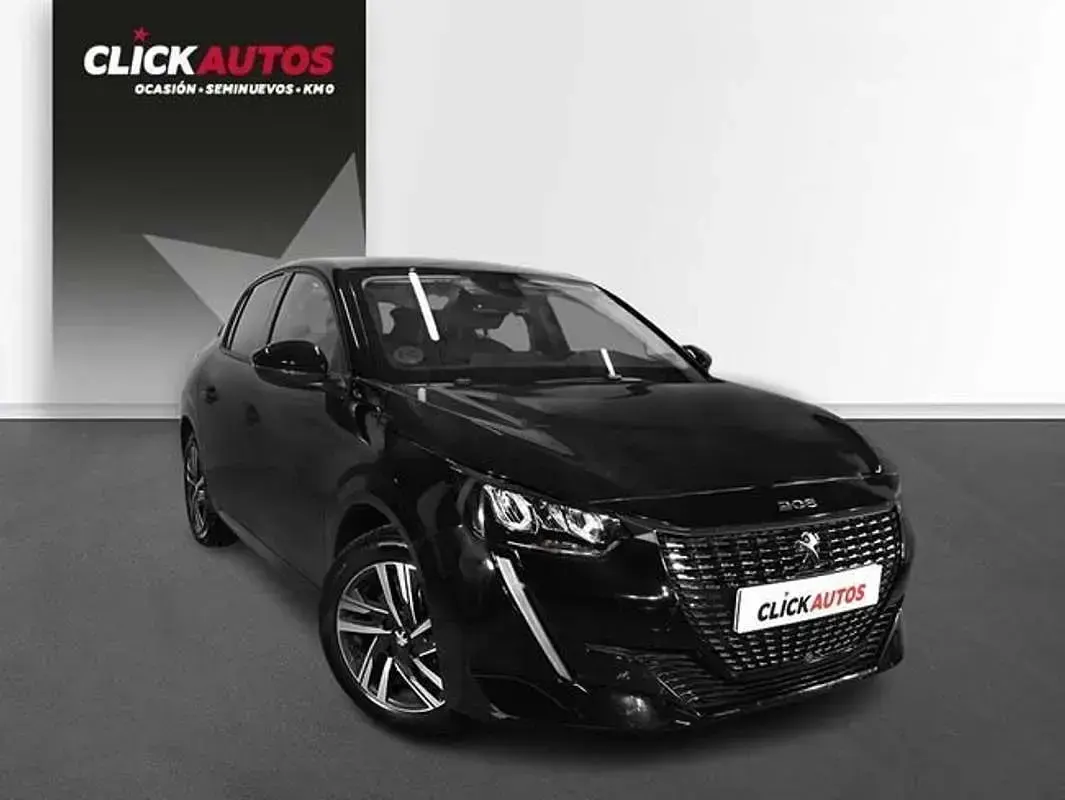 Usado Peugeot 208 Allure 101 CV (74 kW) 2023 Negro Utilitario