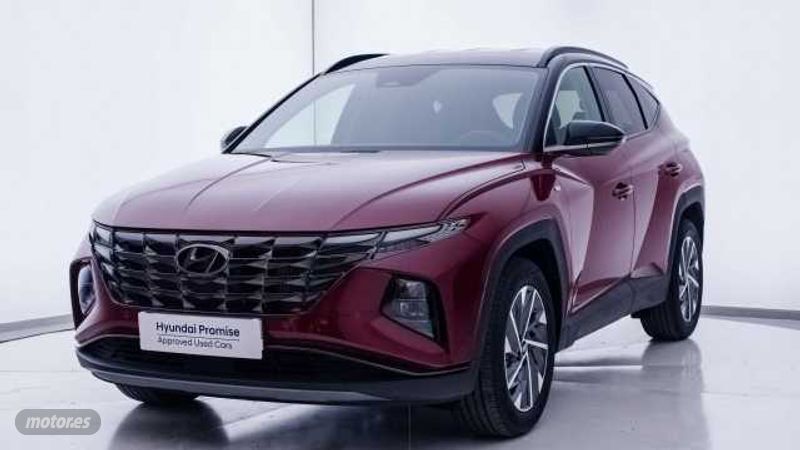 Sunset red/phantom black Usado 2023 Hyundai Tucson SUV | 33.300 € - Imagen 1/4