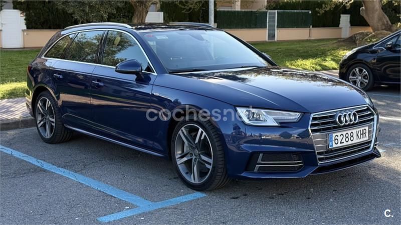 Usado Audi A4 S-Line 190 CV (139 kW) 2016 Azul Familiar