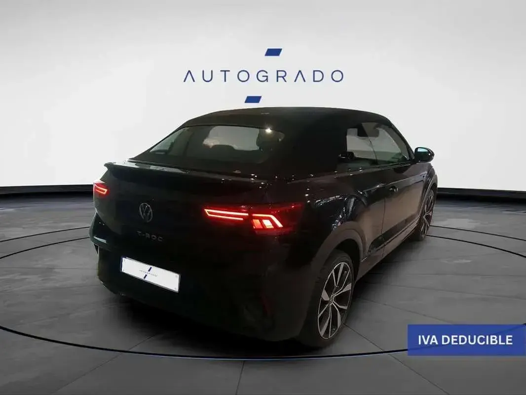 Usado VW T-Roc Cabriolet R-line 150 CV (110 kW) 2022 Negro Descapotable