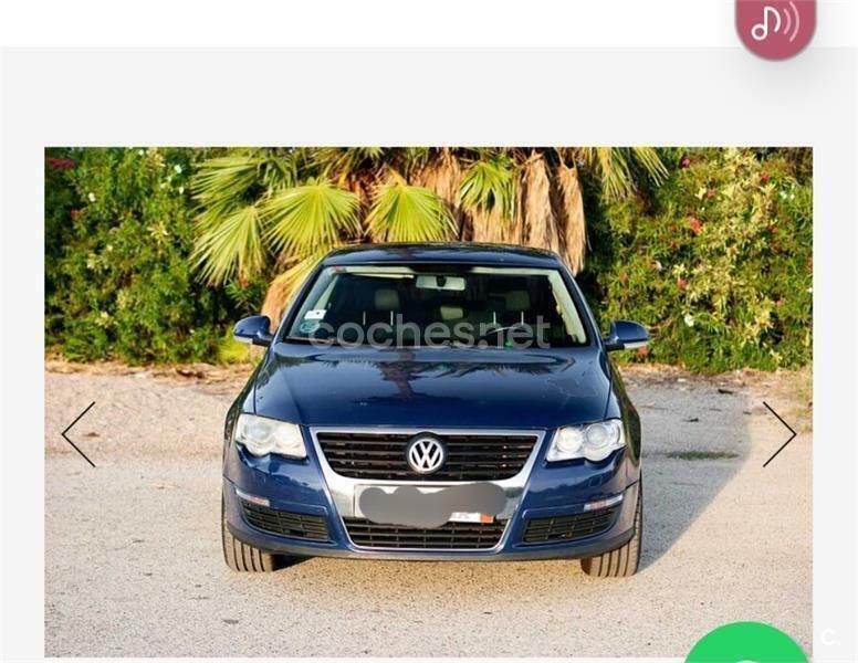 Azul Usado 2007 VW Passat Advance Berlina | 3490 € (Precio justo) - Imagen 1/4