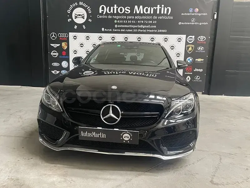 Occasion Mercedes C250 AMG line 204 PK (150 kW) 2016 Zwart Stationwagen