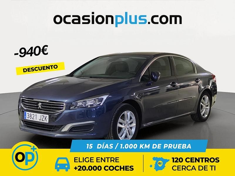 Usado Peugeot 508 Active 120 CV (88 kW) 2017 Azul Berlina