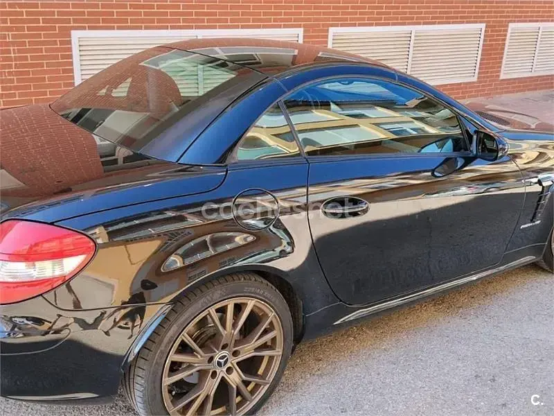 Usado Mercedes SLK200 163 CV (119 kW) 2008 Negro Descapotable
