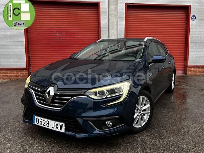 Usado Renault Mégane GrandTour Zen 132 CV (97 kW) 2017 Azul Familiar