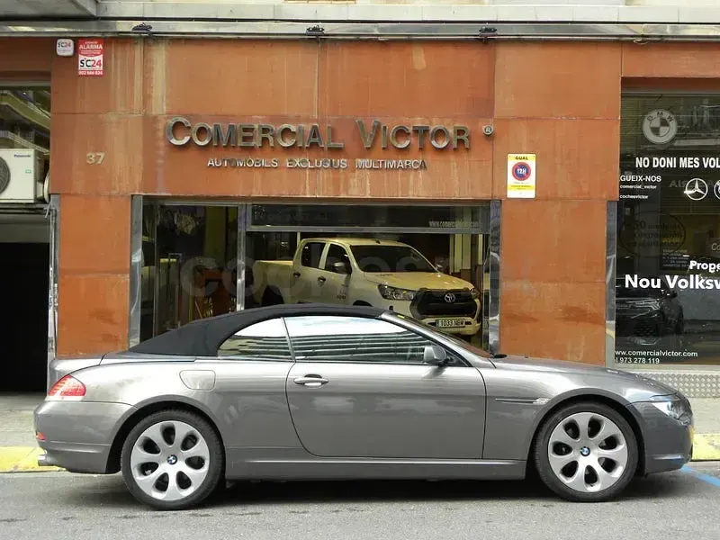 Usado BMW 630 Cabriolet 258 CV (189 kW) 2005 Gris / plata Descapotable
