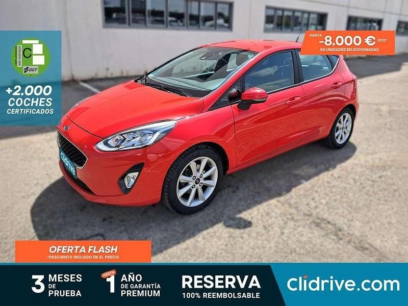 Rojo Usado 2018 Ford Fiesta Trend Utilitario | 10.490 € (Precio justo) - Imagen 1/3