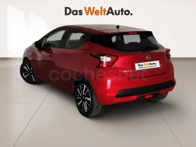 Usado Nissan Micra Acenta 71 CV (52 kW) 2018 Rojo Utilitario