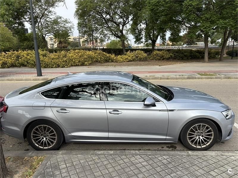 Usado Audi A5 Sportback 190 CV (139 kW) 2018 Gris / plata Utilitario