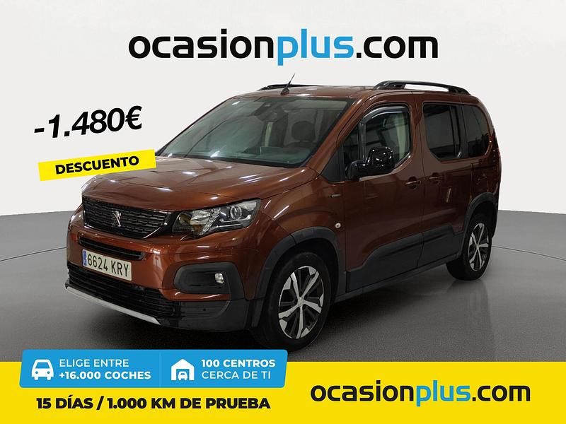 Marrón Usado 2018 Peugeot Rifter GT-line Monovolumen | 16.290 € (Precio justo) - Imagen 1/4