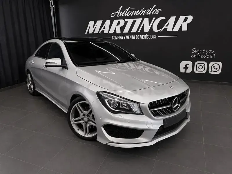 Usado Mercedes CLA250 AMG line 211 CV (155 kW) 2013 Gris / plata Coupe