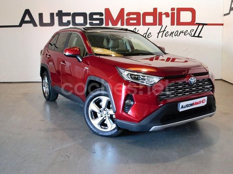 Rojo Usado 2020 Toyota RAV4 Hybrid Luxury SUV | 28.490 € (Precio justo) - Imagen 1/4