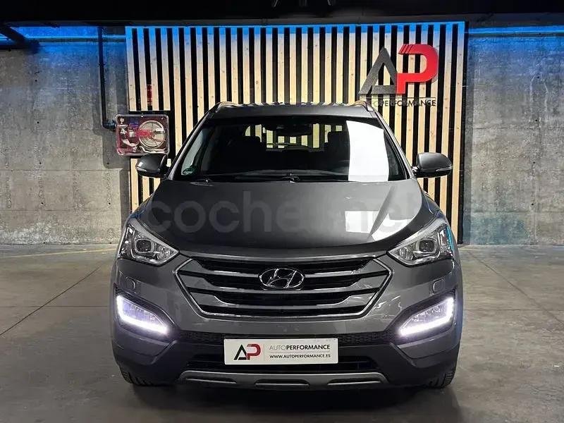 Usado Hyundai Santa Fe 150 CV (110 kW) 2014 Gris / plata SUV