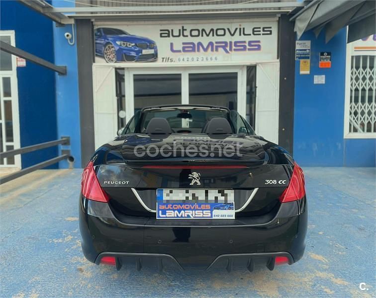 Usado Peugeot 308 CC Active 115 CV (84 kW) 2014 Negro Descapotable