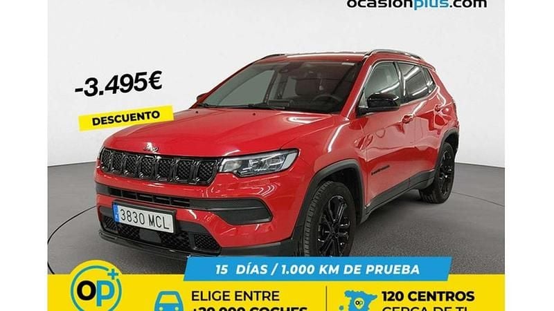 Usado Jeep Compass Night Eagle 129 CV (94 kW) 2022 Rojo SUV