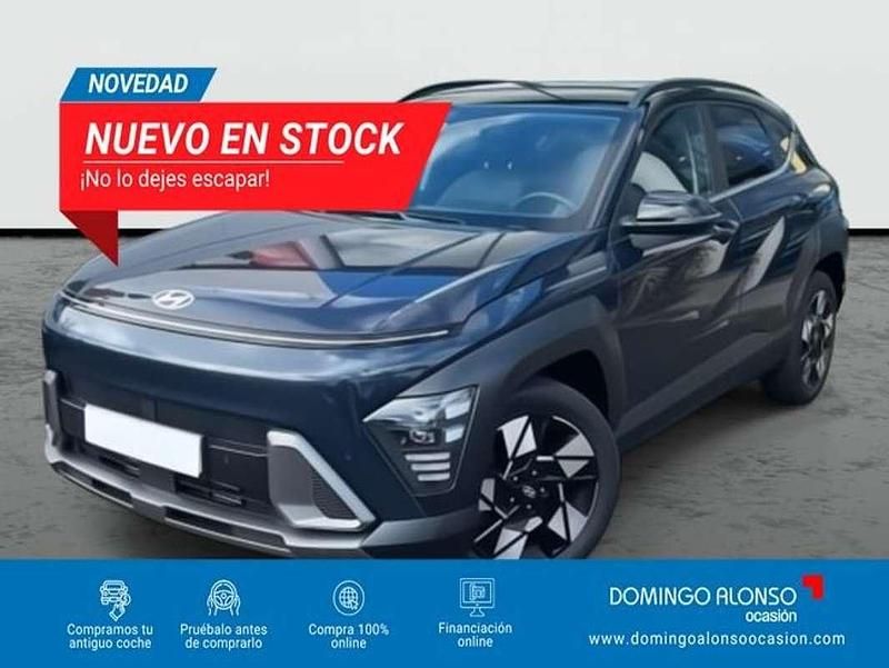 Azul Usado 2024 Hyundai Kona Blackline SUV | 21.790 € (Precio justo) - Imagen 1/4