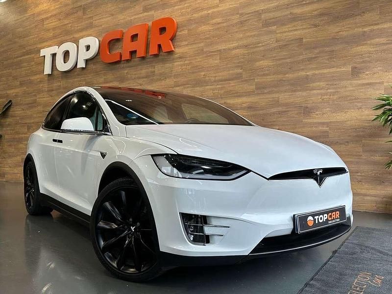 Blanco Usado 2019 Tesla Model X SUV | 43.990 € (Precio justo) - Imagen 1/4