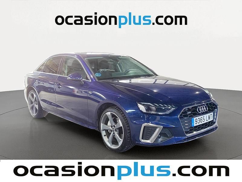 Usado Audi A4 S-Line 204 CV (150 kW) 2021 Azul Berlina