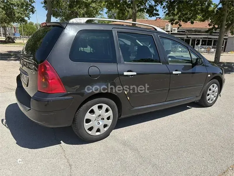 Usado Peugeot 307 110 CV (80 kW) 2004 Negro Familiar