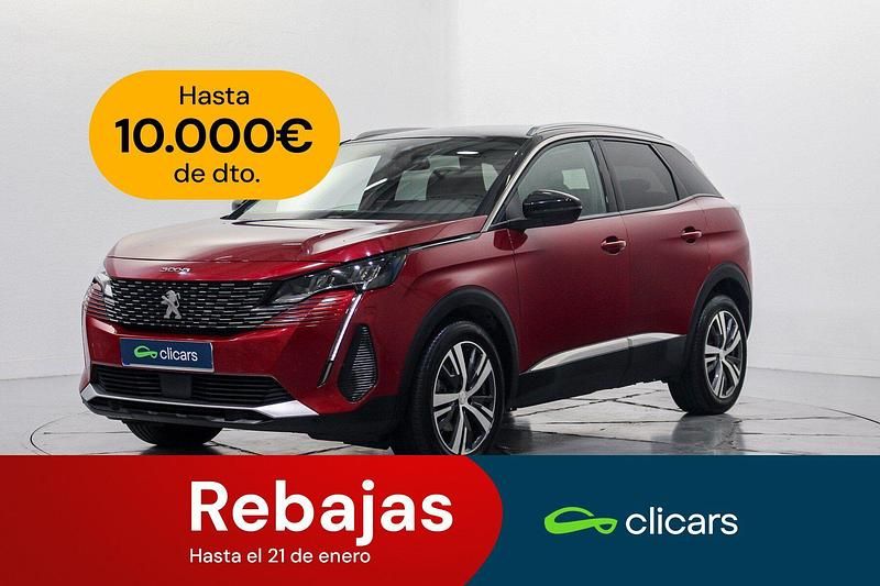 Rojo Usado 2021 Peugeot 3008 Allure SUV | 16.390 € (Precio justo) - Imagen 1/4