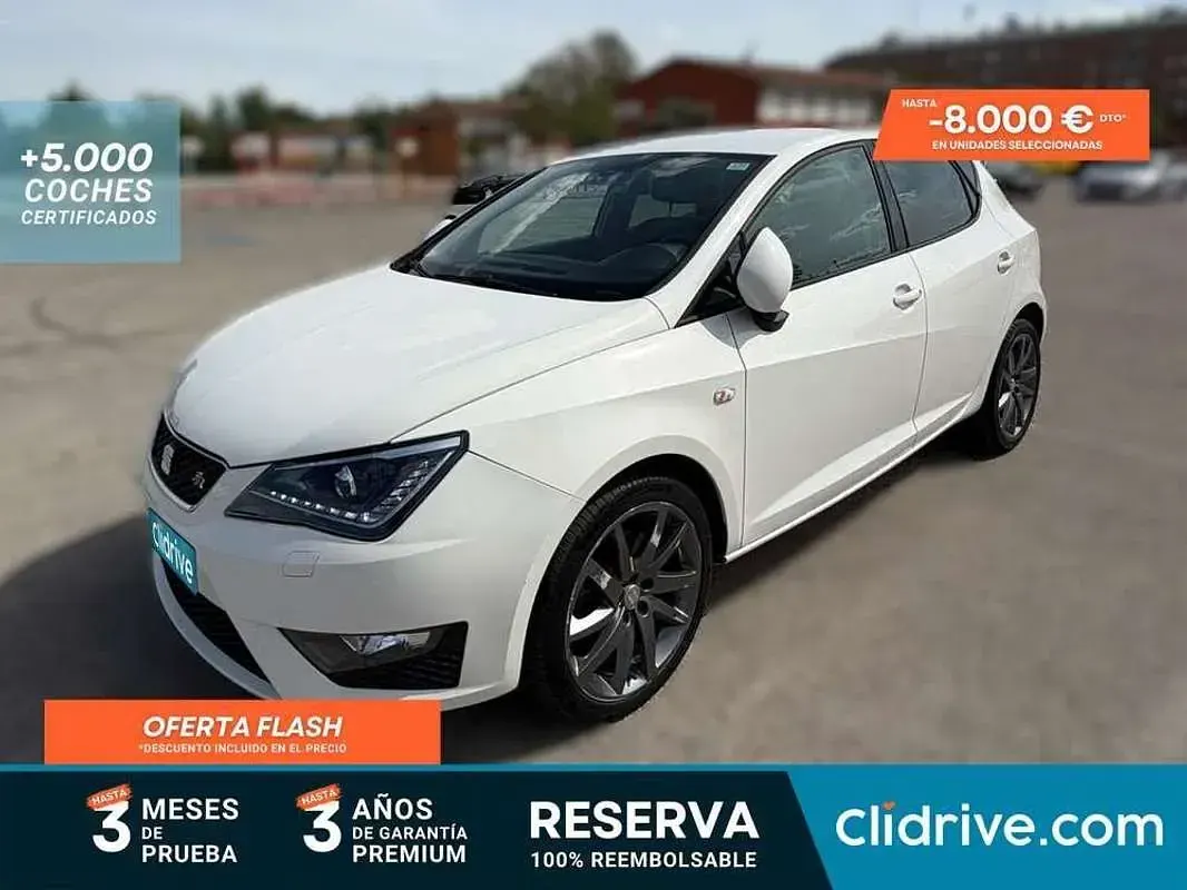 Usado Seat Ibiza FR 105 CV (77 kW) 2013 Blanco Berlina
