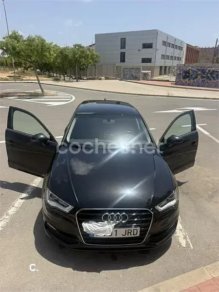 Usado Audi A3 S-Line 125 CV (91 kW) 2016 Negro Berlina