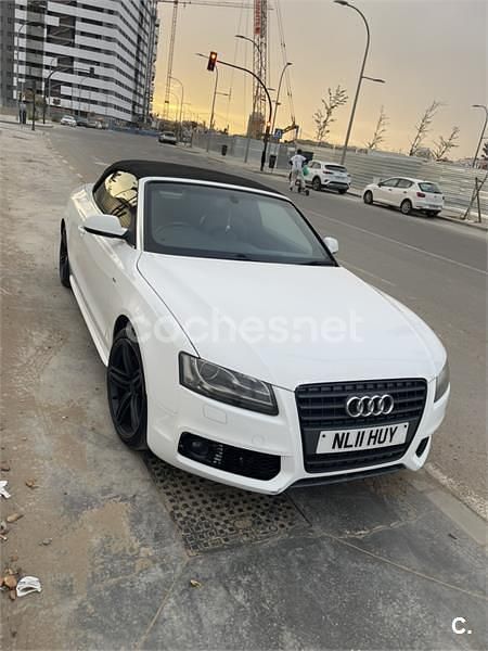 Usado Audi A5 Cabriolet S-Line 177 CV (130 kW) 2011 Blanco Descapotable