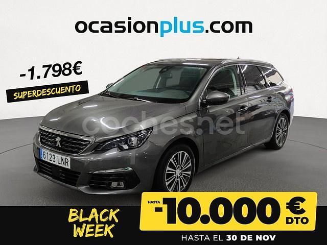 Gris / plata Usado 2021 Peugeot 308 SW Allure Familiar | 13.790 € - Imagen 1/4