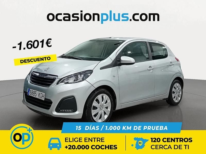 Usado Peugeot 108 Active 82 CV (60 kW) 2017 Gris plata Utilitario